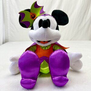 Disney Minnie Mouse Halloween 2024 Witch Costume 15" Plush Toy Orange Purple
